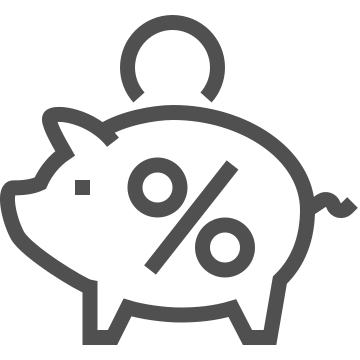 Banking, finance, interest rate icon