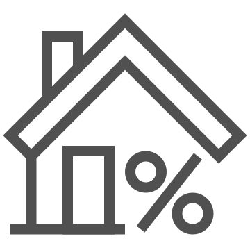 Credit, finance, house icon