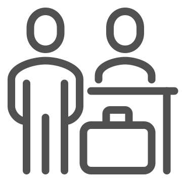 Airport, baggage, baggage drop icon