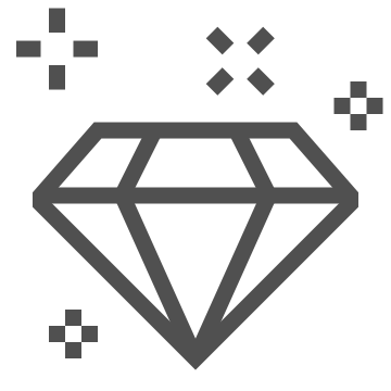 Diamond, exclusive, luxury icon