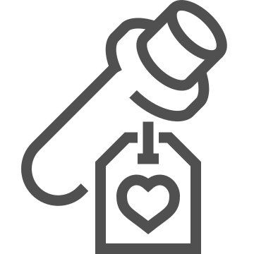 Charm, enchantment, love tag icon