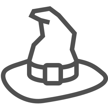 Fantasy, hat, magic icon