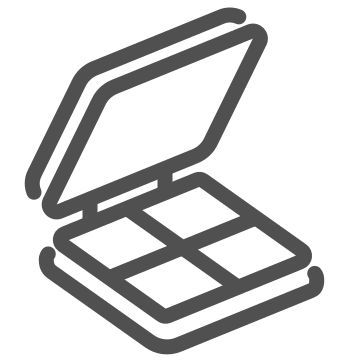 Beauty, beauty product, color palette icon