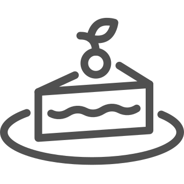 Cake, dessert, dining icon