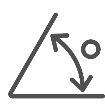 Angle, angle measurement, education icon