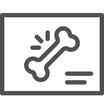 Anatomy, bone, fracture icon