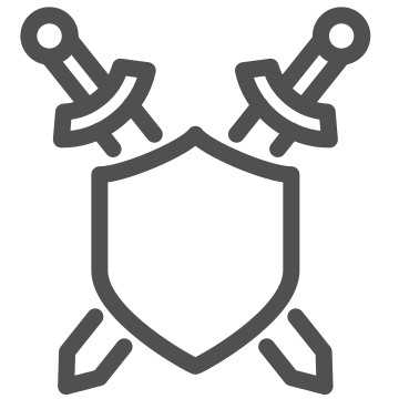 Armor, coat of arms, heraldry icon