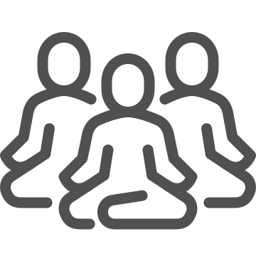 Meditation, mindfulness, peace icon