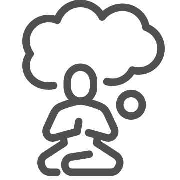 Calm, meditation, mindfulness icon