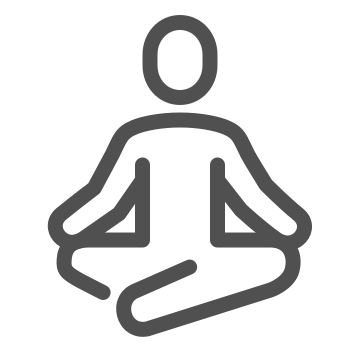 Meditation, mindfulness, peace icon
