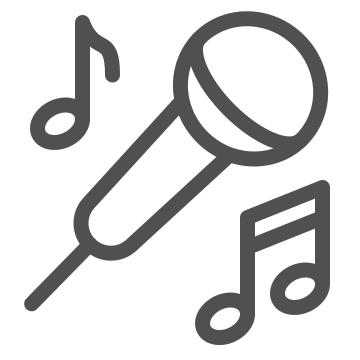 Audio, karaoke, microphone icon