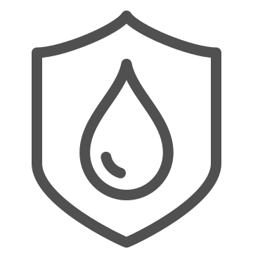 Durable, moisture, protection icon