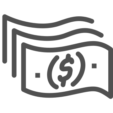 Bill, cash, currency icon
