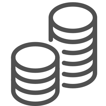 Banking, coins, currency icon