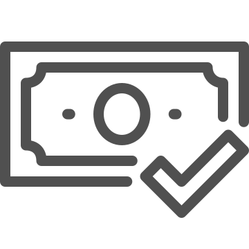 Approve, banknote, bills icon