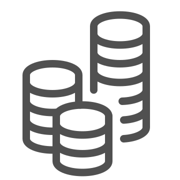 Coins, currency, economy icon