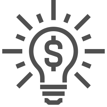 Currency, finance, idea icon