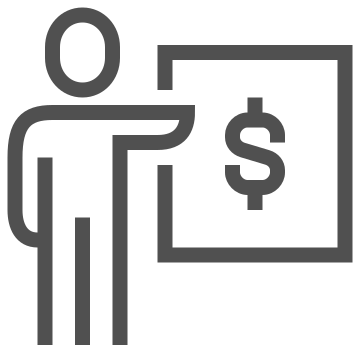 Economy, education, finance icon