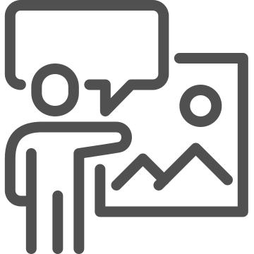 Art, culture, curator icon