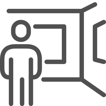 Art, culture, curator icon