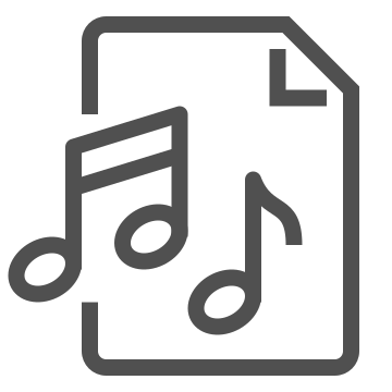 Audio, document, file icon