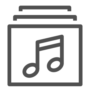 Audio, melody, music icon