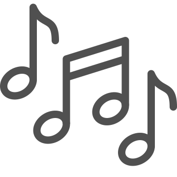 Audio, melody, music icon