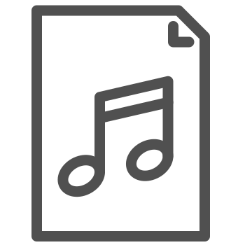 Audio, document, file icon