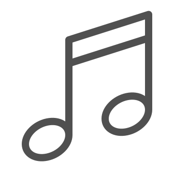 Audio, melody, music icon