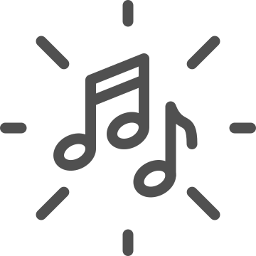 Audio, melody, music icon