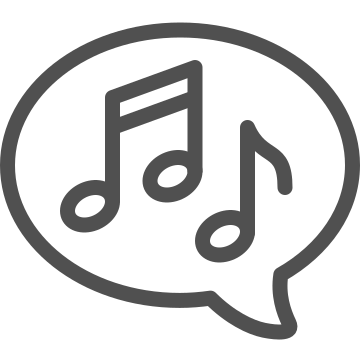Audio, communication, melody icon