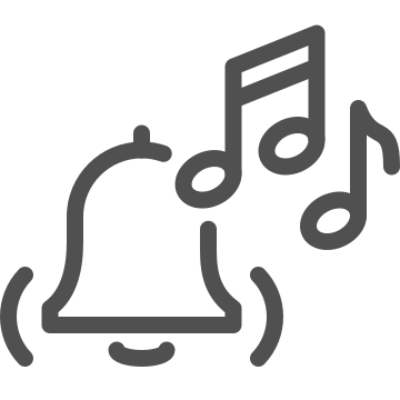 Alert, bell, melody icon