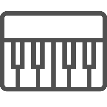 Instrument, keyboard, keys icon