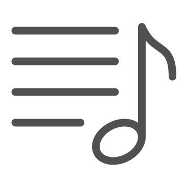 Audio, media, melody icon