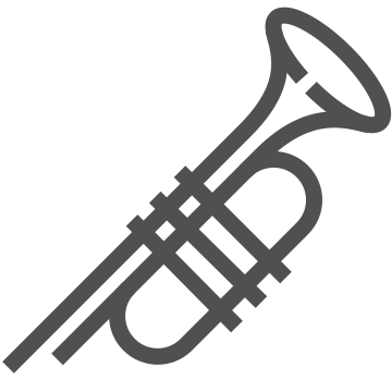 Brass, instrument, jazz icon