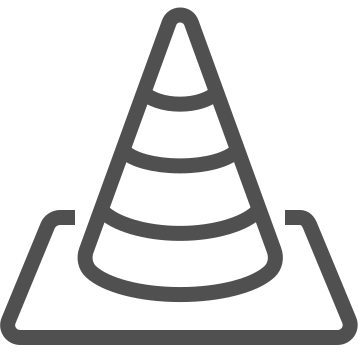 Cone, direction, guide icon
