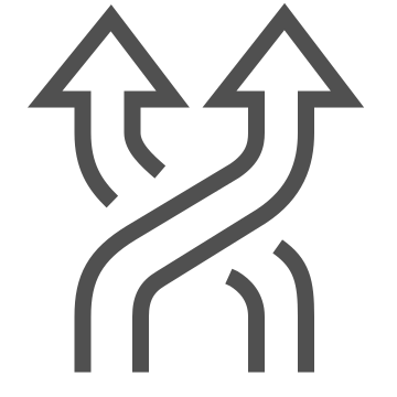 direction, fork, junction
