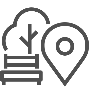Destination, gps, location icon