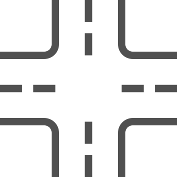 Crossroads, direction, gps icon