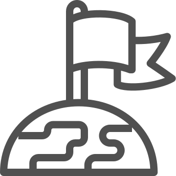 Destination, flag, location icon
