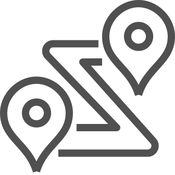 Destination, direction, gps icon