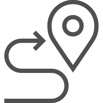 Destination, direction, gps icon