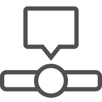Communication, connections, hub icon