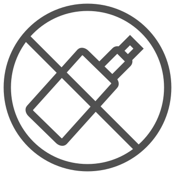 No vaping, vape, prohibition icon