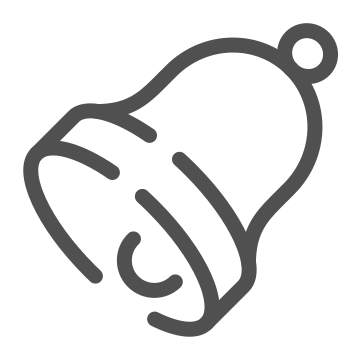 Alarm, alert, bell icon