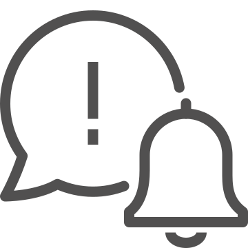 Alarm, alert, bell icon