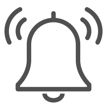 Alarm, alert, bell icon