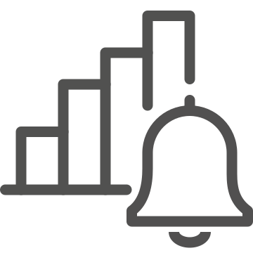 Alert, bell, notification icon