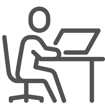 chair, computer, desk