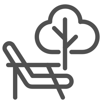 Bench, nature, outdoor icon